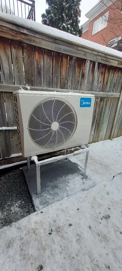 Midea heat pump installed at a home in the Glebe